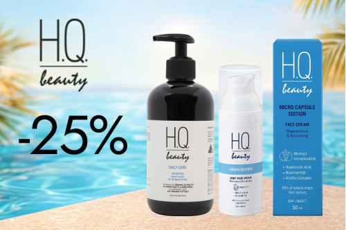 Итальянский  уход: Скидка 25% на продукцию HQ. Beauty