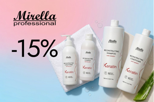 Сила кератина: -15% на серию Mirella Keratin