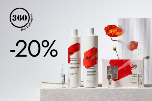 Скидка 20% на серию 360 Energizing против выпадения волос!