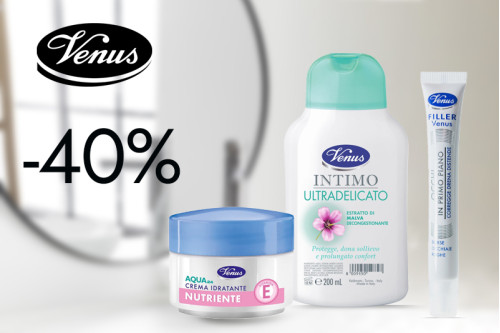 Краса та свіжість щодня: Знижка 40% на продукцію Venus 