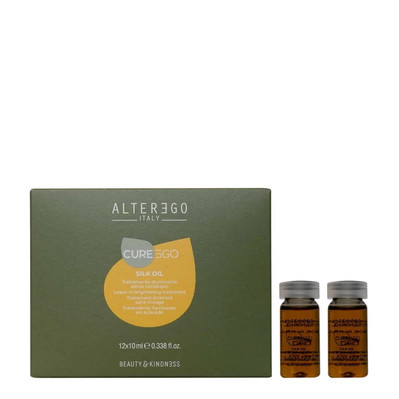 Лосьйон для блиску волосся ілюмінуючий з ефектом шовку Alter Ego CuerEgo Silk Oil Illuminating Lotion 12*10 мл Лосьйон для блиску волосся ілюмінуючий з ефектом шовку Alter Ego CuerEgo Silk Oil Illuminating Lotion 12*10 мл
