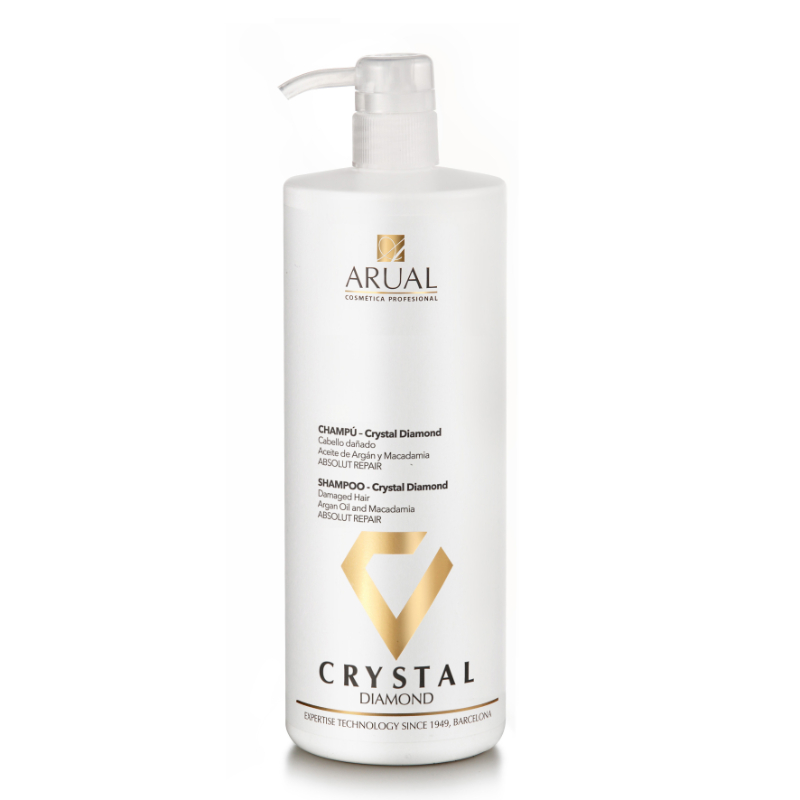 Відновлюючий шампунь для пошкодженого волосся Arual Crystal Diamond Shampoo 1000 мл Відновлюючий шампунь для пошкодженого волосся Arual Crystal Diamond Shampoo 1000 мл