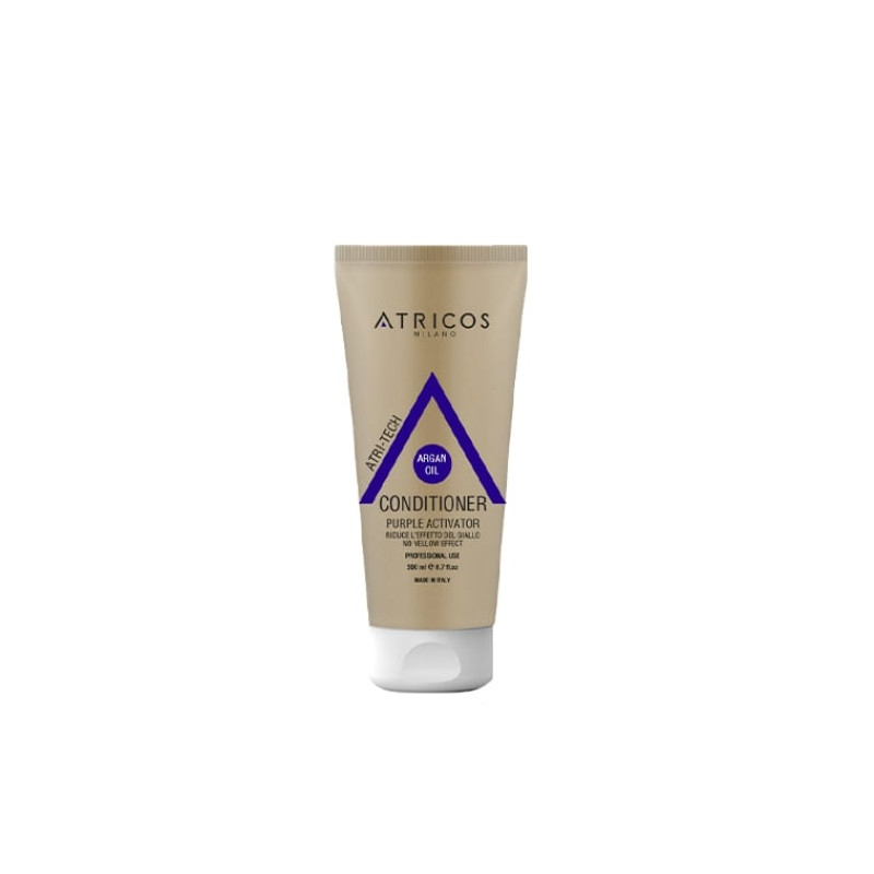 Кондиціонер для волосся Пурпурний активатор Atricos Purple Activator No Yellow Effect Conditioner 200 мл Кондиціонер для волосся Пурпурний активатор Atricos Purple Activator No Yellow Effect Conditioner 200 мл
