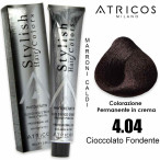 Крем-краска для волос 4.04 темный шоколад Atricos Stylish Hair Color 100 мл