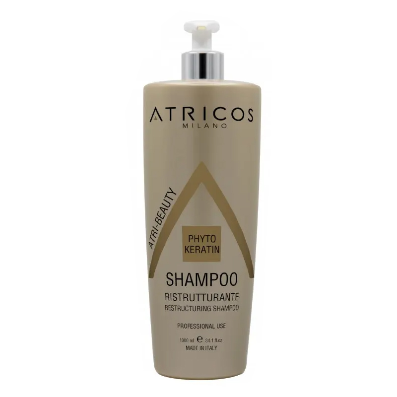 Відновлюючий шампунь з кератином Atricos Phyto Keratin Restructuring Shampoo 1000 мл Відновлюючий шампунь з кератином Atricos Phyto Keratin Restructuring Shampoo 1000 мл