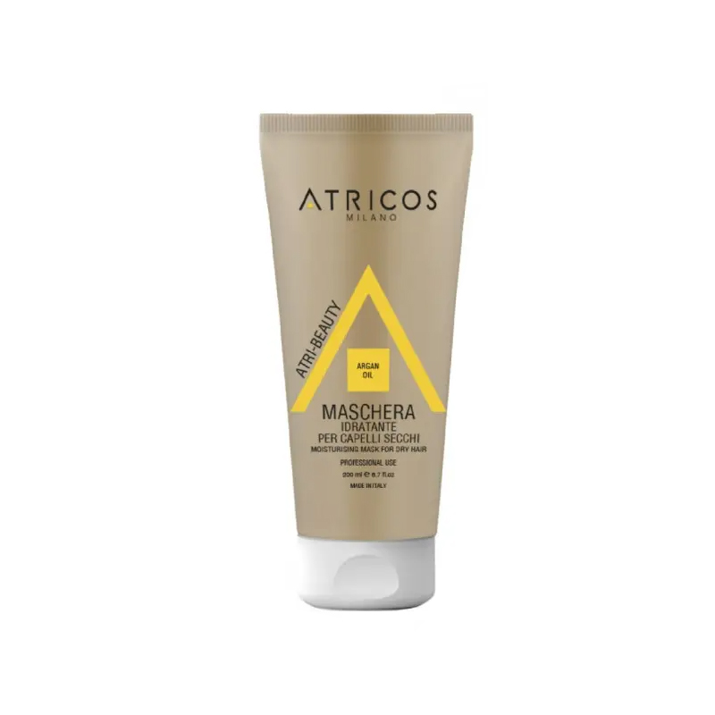 Зволожувальна маска для сухого волосся з аргановою олією Atricos Argan Oil Moisturising Mask 200 мл Зволожувальна маска для сухого волосся з аргановою олією Atricos Argan Oil Moisturising Mask 200 мл