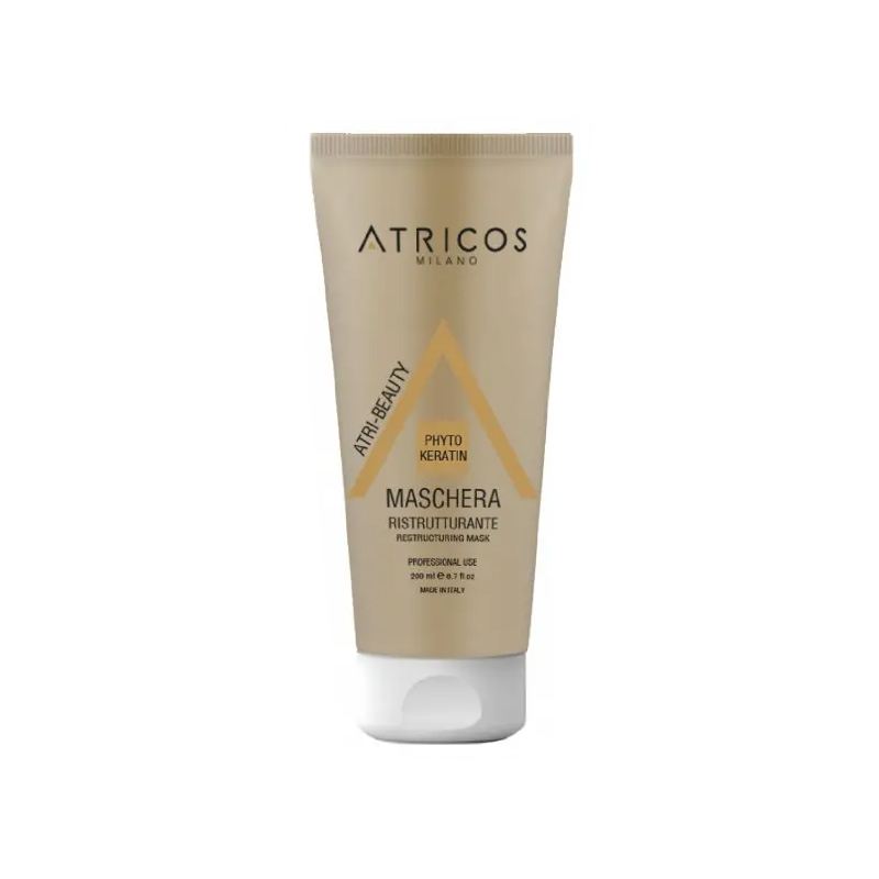 Маска для відновлення волосся з кератином Atricos Phyto Keratin Restructuring Mask 200 мл Маска для відновлення волосся з кератином Atricos Phyto Keratin Restructuring Mask 200 мл