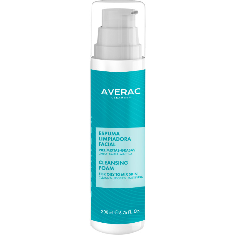 Пінка для вмивання для жирної та комбінованої шкіри Averac Cleansing Foam 200 мл Пінка для вмивання для жирної та комбінованої шкіри Averac Cleansing Foam 200 мл