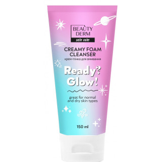 Крем-пінка для вмивання Ready? Glow! Beauty Derm 150 мл