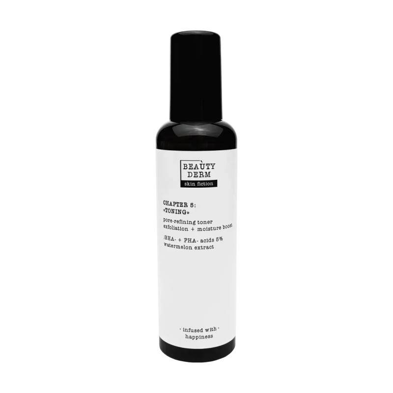 Тонер для очищення пор з BHA-, PHA-кислотами та кавуном Beauty Derm Skin Fiction 200 мл Тонер для очищення пор з BHA-, PHA-кислотами та кавуном Beauty Derm Skin Fiction 200 мл
