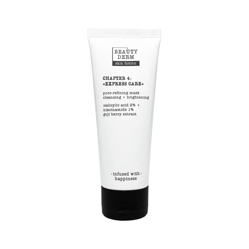 Маска для очищення пор з саліциловою кислотою та ягодами годжі Beauty Derm Skin Fiction 75 мл Маска для очищення пор з саліциловою кислотою та ягодами годжі Beauty Derm Skin Fiction 75 мл