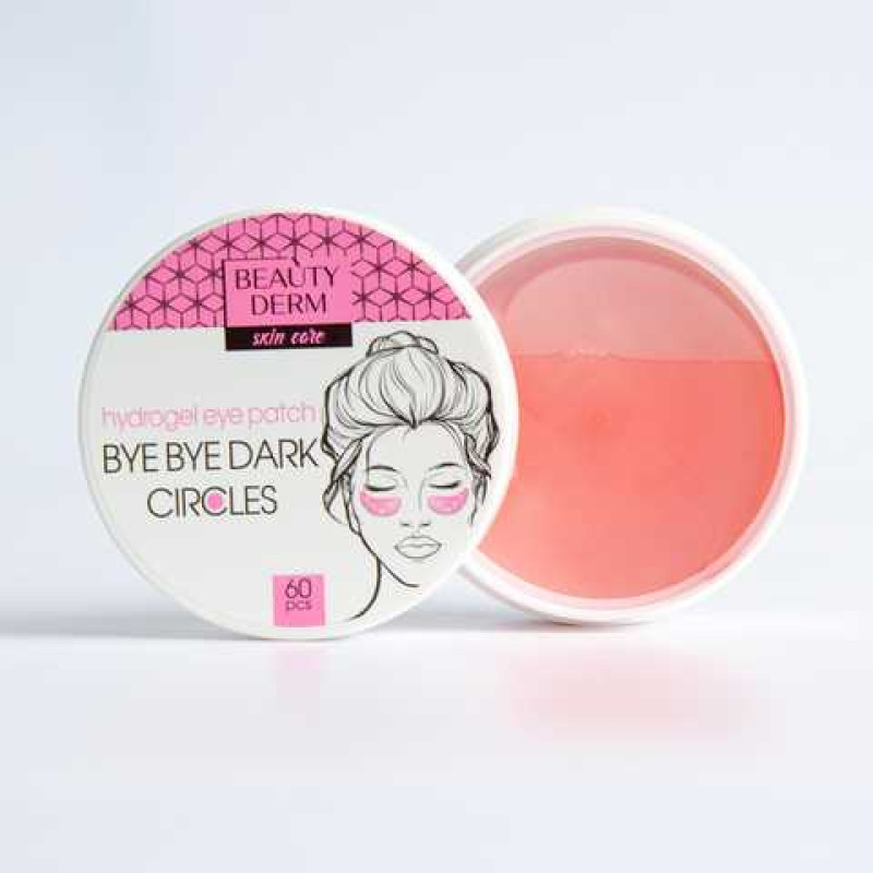 Рожеві гідрогелеві патчі Beauty Derm Bye Bye dark circles 60 шт Рожеві гідрогелеві патчі Beauty Derm Bye Bye dark circles 60 шт