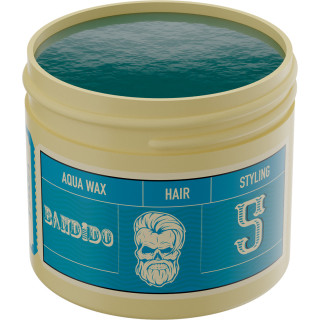 Чоловічий віск для укладання волосся фіксація 5, на водній основі Bandido Aqua Wax 5 Меdium Blue 125 мл