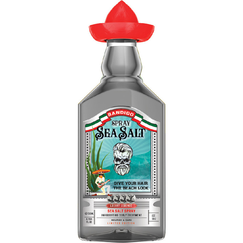 Чоловічий сольовий спрей для укладання волосся Bandido Sea Salt Spray 250 мл Чоловічий сольовий спрей для укладання волосся Bandido Sea Salt Spray 250 мл
