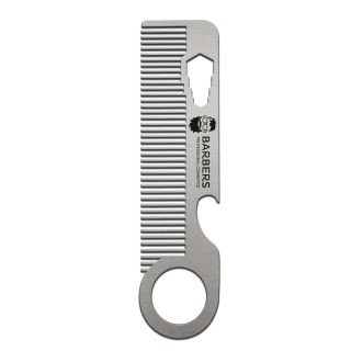 Металевий гребінець для бороди та волосся Barbers Metal Comb
