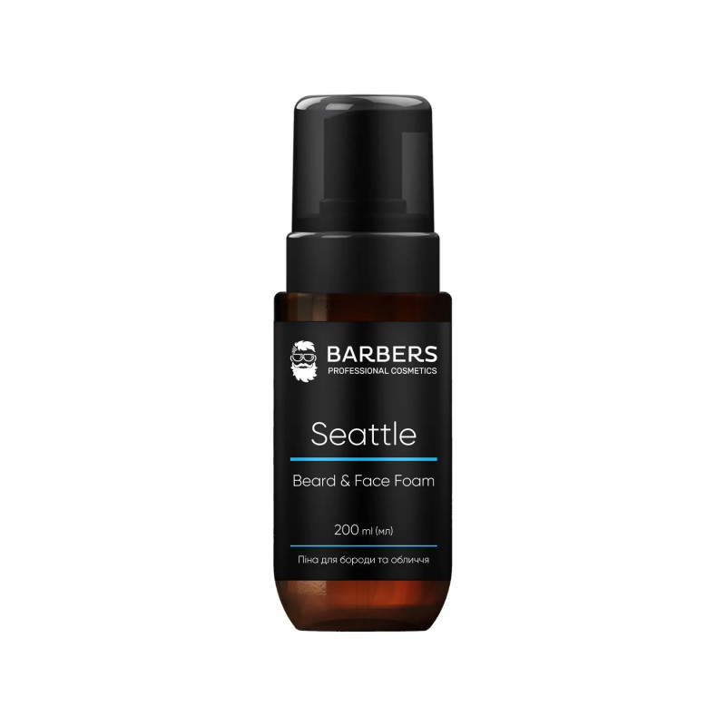 Піна для бороди та обличчя 2 в 1 Barbers Seattle 200 мл Піна для бороди та обличчя 2 в 1 Barbers Seattle 200 мл