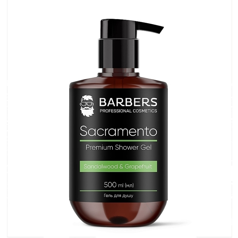 Гель для душу Barbers Sacramento 500 мл Гель для душу Barbers Sacramento 500 мл