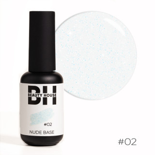 Камуфлююча каучукова основа для гель-лака №02 Beauty House Nude Base Coat 8 мл