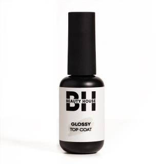 Глянцевий закріплювач для гель-лаку без липкого шару Beauty House Glossy Top Coat 8 мл