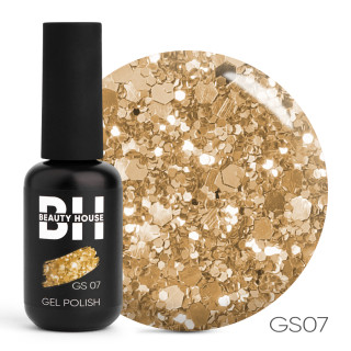 Гель-лак №07 Beauty House Glitter Shine Gel Polish 8 мл