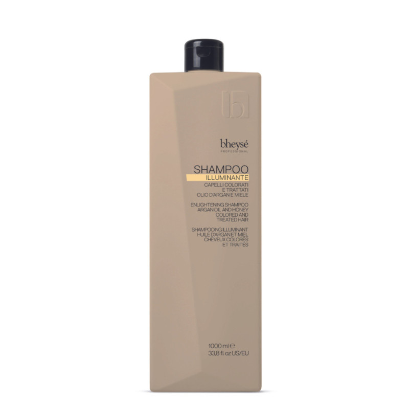 Шампунь "Блиск та захист" для збереження кольору та блиску Bheyse Professional Illuminating Shampoo 1000 мл Шампунь "Блиск та захист" для збереження кольору та блиску Bheyse Professional Illuminating Shampoo 1000 мл