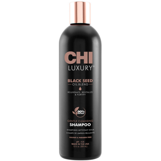 Шампунь делікатного очищення з олією чорного кмину Luxury Black Seed Oil CHI 355 мл