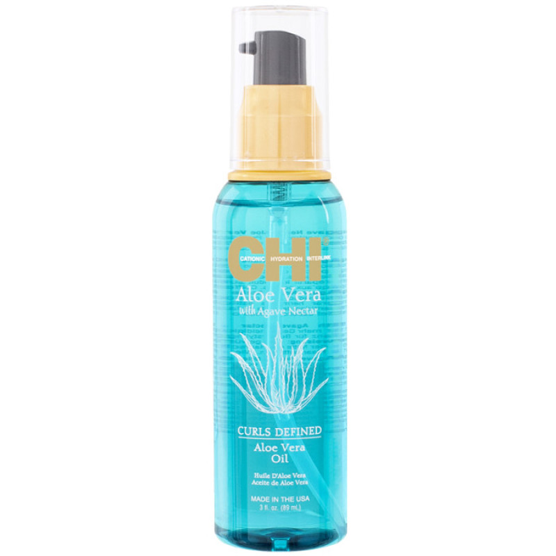 Олія для кучерявого волосся з алое вера Aloe Vera CHI 89 мл Олія для кучерявого волосся з алое вера Aloe Vera CHI 89 мл