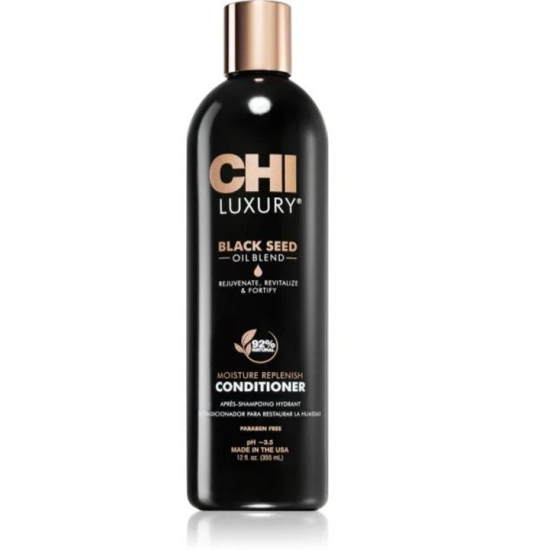 Зволожуючий кондиціонер з олією чорного кмину CHI Luxury Black Seed Oil 355 мл Зволожуючий кондиціонер з олією чорного кмину CHI Luxury Black Seed Oil 355 мл