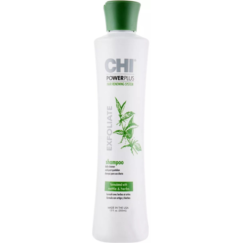 Стимулюючий шампунь-ексфоліант для росту волосся Chi Power Plus Shampoo 355 мл Стимулюючий шампунь-ексфоліант для росту волосся Chi Power Plus Shampoo 355 мл