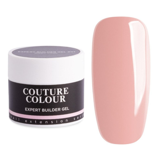 Трифазний білдер-гель для нарощування нігтів Baby Pink №01 Couture Colour Builder Cream Gel 15 мл