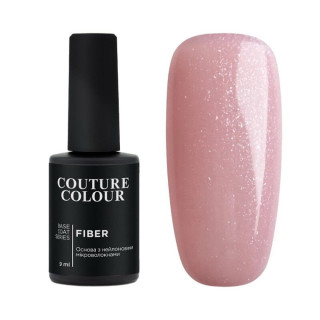 Основа под гель-лак с нейлоновым волокном (розовый с шиммером) Colour Fiber Base № 04 Shimmer Pink Couture Colour 9 мл