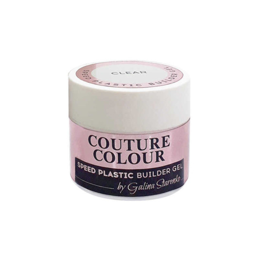 Гель однофазний прозорий Couture Colour & Galina Starenko Speed ​​Plastic Builder Gel Clear 15 мл
