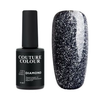 Топ для гель-лаку без липкого шару зі світловідбиваючим ефектом Couture Colour Diamond Top Coat 9 мл 