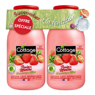 Набір Молочко для душу Strawberry&Mint Cottage 2 х 250 мл