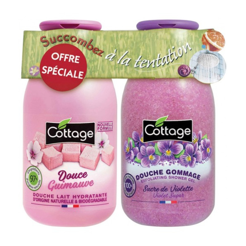 Набір по догляду за тілом Sweet Marshmallow Молочко для душу 250 мл + Violet Sugar Гель-ексфоліант 270 мл Cottage Набір по догляду за тілом Sweet Marshmallow Молочко для душу 250 мл + Violet Sugar Гель-ексфоліант 270 мл Cottage