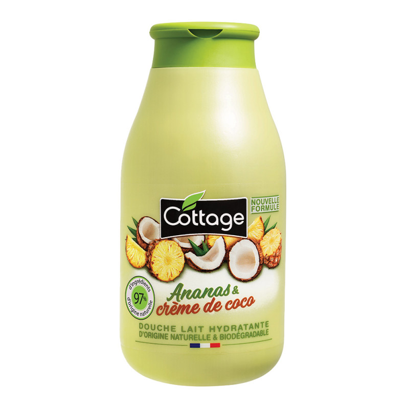 Зволожуюче молочко для душу Ананас та кокос Cottage Pineapple&Coconut Cream 250 мл