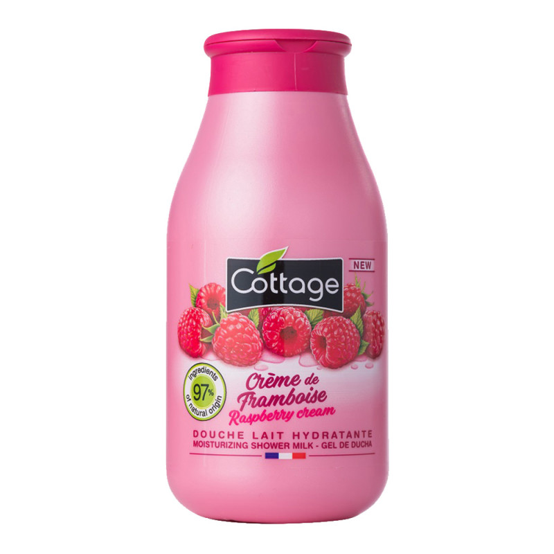 Зволожуюче молочко для душу Малинові вершки Cottage Raspberry Cream Shower Milk 250 мл