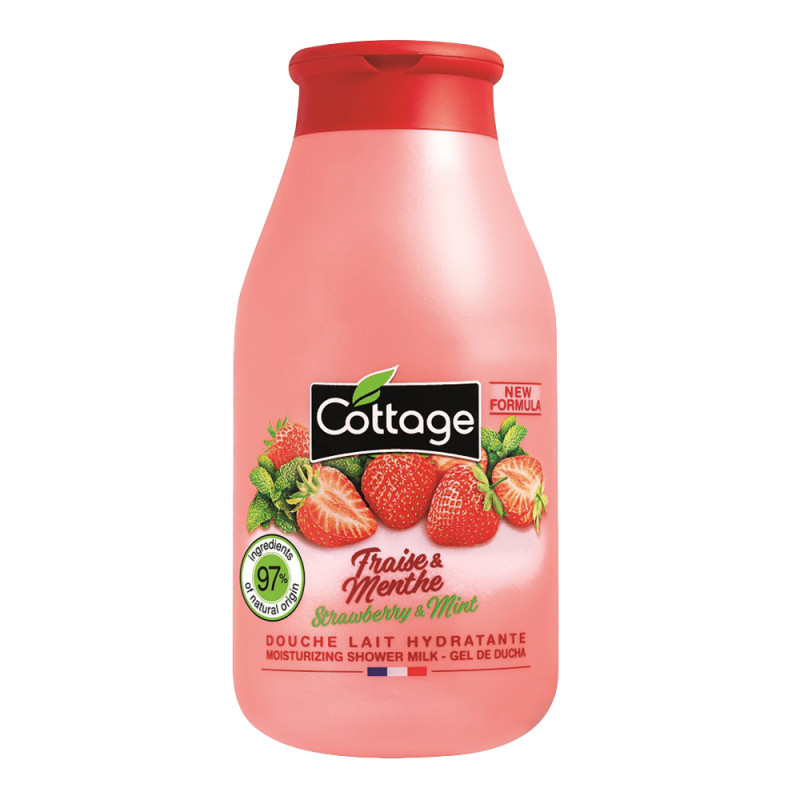 Зволожуюче молочко для душу Полуниця і м’ята Cottage Strawberry&Mint Moisturizing Shower Milk 250 мл Зволожуюче молочко для душу Полуниця і м’ята Cottage Strawberry&Mint Moisturizing Shower Milk 250 мл