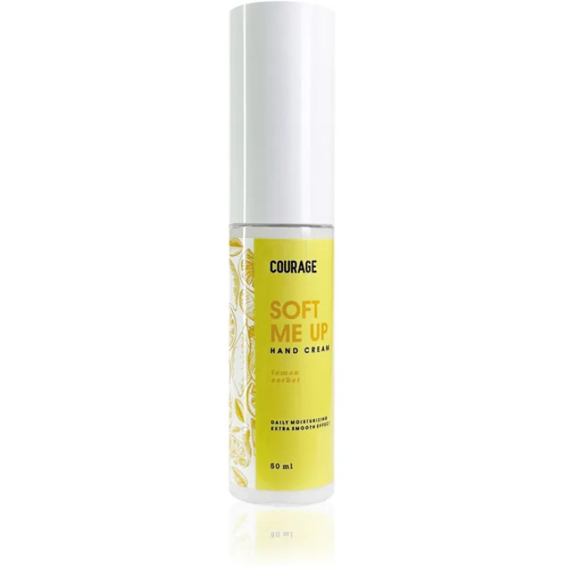 Крем для рук "Лимонний сорбет" Courage Soft Me Up Hand Cream Lemon Sorbet №01 50 мл Крем для рук "Лимонний сорбет" Courage Soft Me Up Hand Cream Lemon Sorbet №01 50 мл