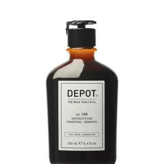 Шампунь для глибокого очищення з деревним вугіллям Depot 108, 250 мл