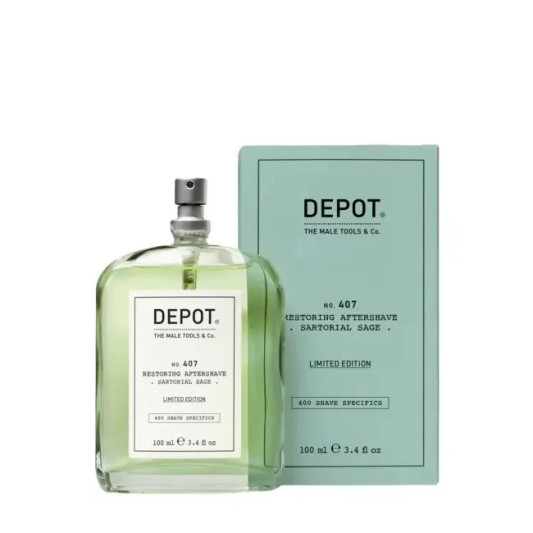 Відновлюючий лосьйон після гоління Depot 407 "Вишукана шавлія" Restoring Aftershave 100 мл
