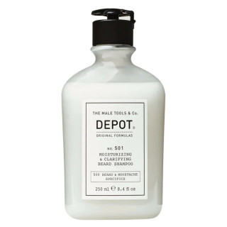 Зволожуючий шампунь для бороди Depot 501 Moisturizing & Clarifying Beard Shampoo 250 мл