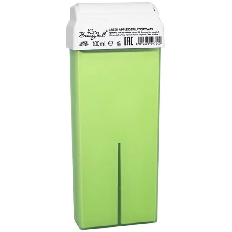 Віск для депіляції BRINail Titanium Green Apple зелене яблуко у картриджі 100 мл DESKOPRO 0314 Віск для депіляції BRINail Titanium Green Apple зелене яблуко у картриджі 100 мл DESKOPRO 0314