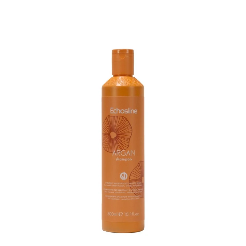 Шампунь для волосся живильний з Аргановою олією Echosline Argan Vegan Shampoo 300 мл Шампунь для волосся живильний з Аргановою олією Echosline Argan Vegan Shampoo 300 мл