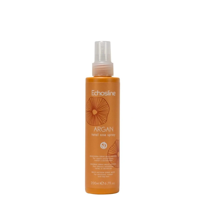 Маска-спрей мультиактивна 15 дій з Аргановою олією Echosline Vegan Total One Spray 200 мл Маска-спрей мультиактивна 15 дій з Аргановою олією Echosline Vegan Total One Spray 200 мл