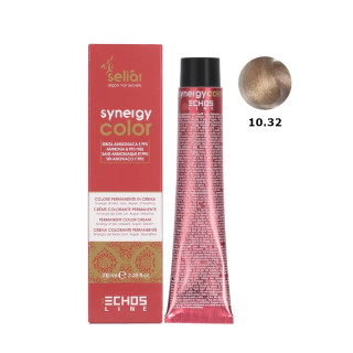 Крем-фарба без аміаку 10.32 платиновий блондин бежевий Seliar Synergy Color Echosline 100 мл