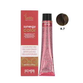Крем-краска без аммиака 8.7 светлый коричневый блонд Seliar Synergy Color Echosline 100 мл
