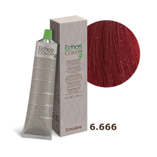 Крем-фарба 6.666 темний блондин червоний екстра інтенсивний Echosline Echos Color 100 мл
