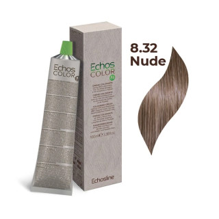 Крем-краска 8.32 Nude светлый блондин коричнево-серый тауп Echosline Echos Color 100 мл