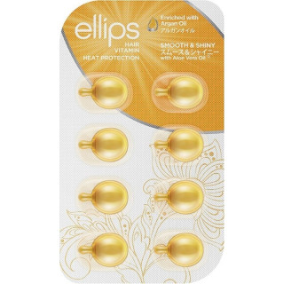 Вітаміни для волосся "Розкішне сяйво" з олією алое вера Ellips Hair Vitamin Heat Protection 8*1 мл